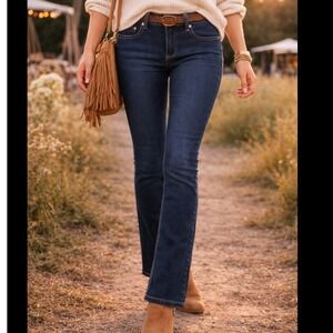 Generra Womens Dark Wash Skinny Jeans Size 9 Blue Denim Ankle Mid Rise